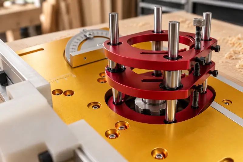 Router Lift with Insert Plate — Compact Workshop Build
