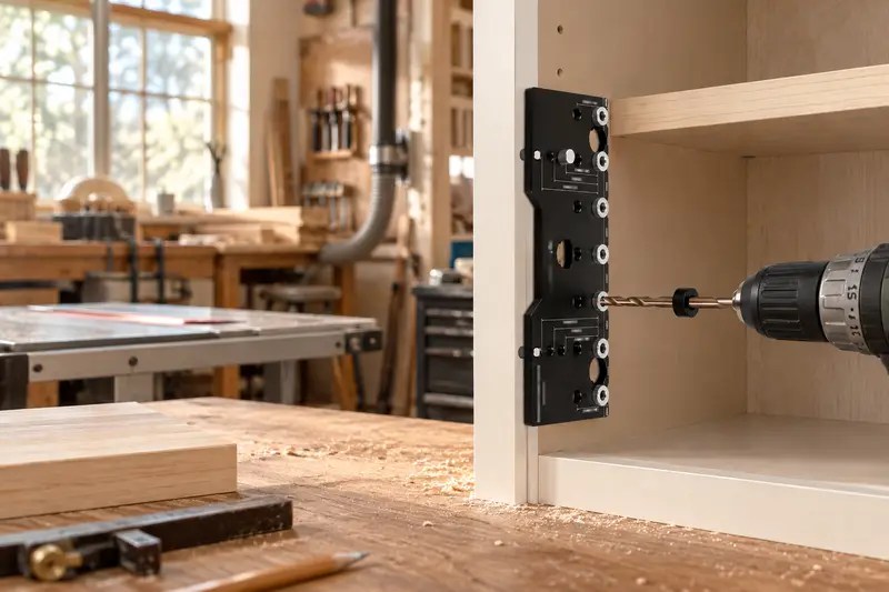 Shelf Pin Drilling Jig — Dusty Joinery Bench