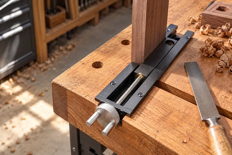 Workbench Tail Vise — Filing In Compact Workshops