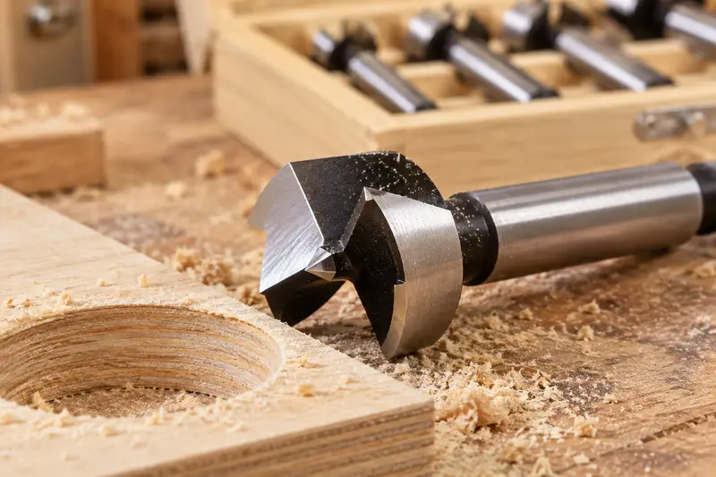 5-Piece Forstner Drill Bit Set — Plywood Panel Openings