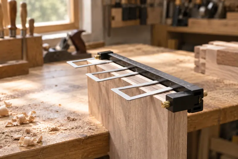 Dovetail Marking Gauge Set — Dusty shop preparation