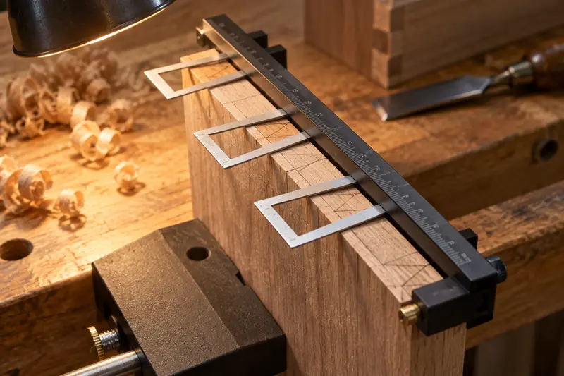 Dovetail Marking Gauge Set — Evening joint planning